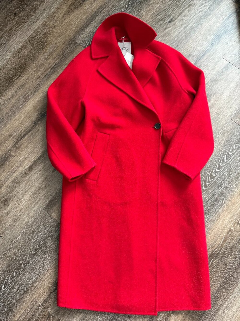 COS Red Wool Coat - Picture 2 of 9